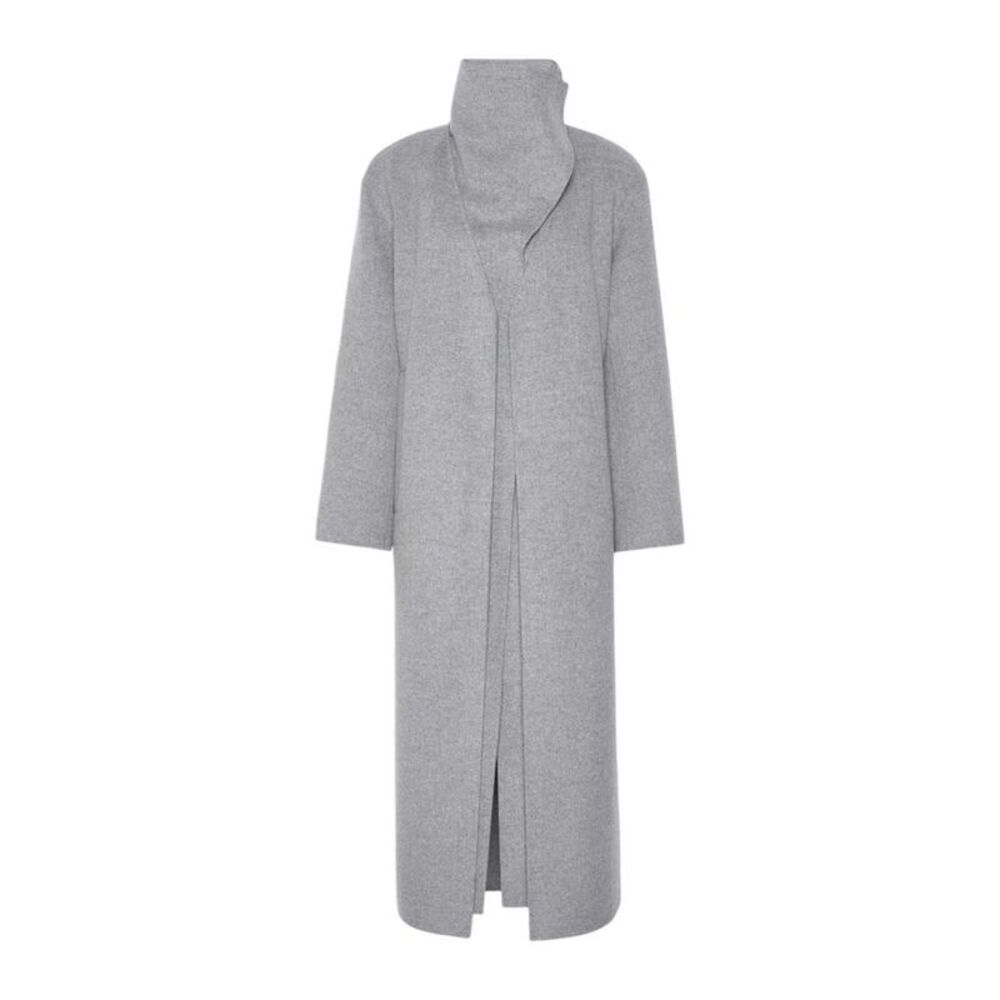 Sportmax Women Pure Wool Long Coat - Mid-Grey